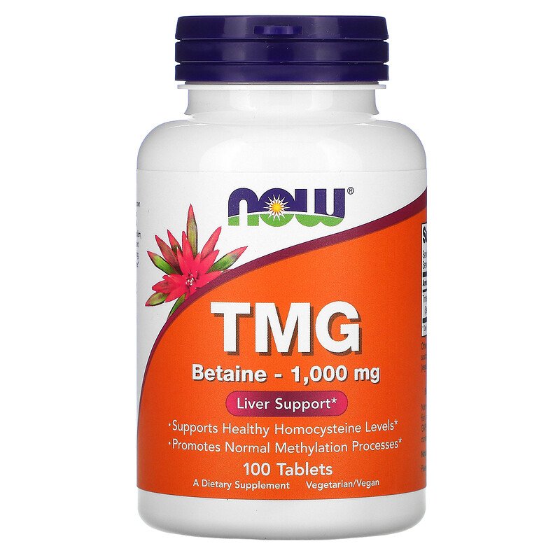 TMG 1000 мг 100 таблетки /Триметил Глицин/ | Now Foods