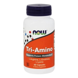 Tri-Amino 60 капсули | Now Foods