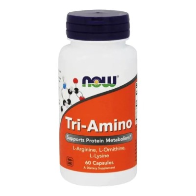 Tri-Amino 60 капсули | Now Foods Tri-Amino 60 капсули | Now Foods