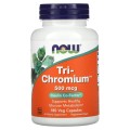 Tri-Chromium 500 мкг + Cinnamon 180 веге капсули | Now Foods