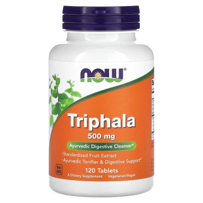 Triphala 500 мг 120 таблетки | Now Foods