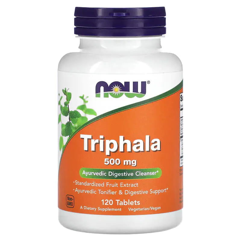 Triphala 500 мг 120 таблетки | Now Foods Triphala 500 мг 120 таблетки | Now Foods
