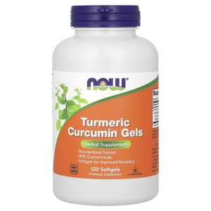 Turmeric Curcumin Gels 475 мг 120 гел-капсули | Now Foods
