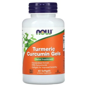 Turmeric Curcumin Gels 475 мг 60 гел-капсули | Now Foods