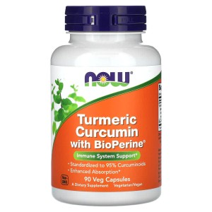 Turmeric Curcumin with BioPerine 90 веге капсули | Now Foods