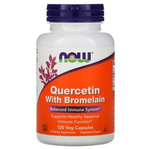 Quercetin with Bromelain 120 вегетариански капсули | Now Foods