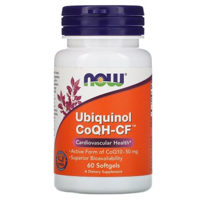 Ubiquinol CoQH-CF 60 дражета | Now Foods Понижава холестеролните нива Бори се със свободните радикали Подобрява произвеждането на вътрешна енергия Подпомага работата на сърцето Спомага обмяната на Ubiquinol CoQH-CF 60 дражета | Now Foods Понижава холестер