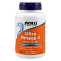 Ultra Omega 3 90 дражета | Now Foods