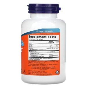 Ultra Omega 3-D 180 гел-капсули | Now Foods