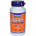 Мечо Грозде (Uva Ursi) 500 мг 100 капсули | Now Foods