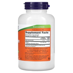 Валериан 500 мг 250 вегетариански капсули | Now Foods