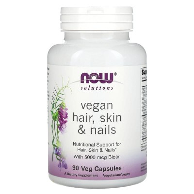 Vegan Hair, Skin & Nails 90 веге капсули | Now Foods