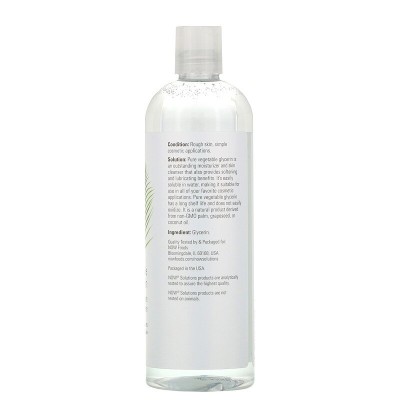 Vegetable Glycerine 473 мл | Now Foods За всеки тип кожа Ефикасно средство за хидратиране на дермата Забележително омекотяващо средство Привлича водата и така възстановява водния баланс на кожата О Vegetable Glycerine 473 мл | Now Foods За всеки тип кожа 