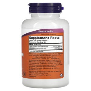 Vegetarian Glucosamine & MSM 120 веге капсули | Now Foods