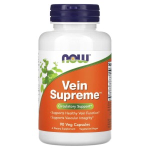 Vein Supreme 90 веге капсули | Now Foods