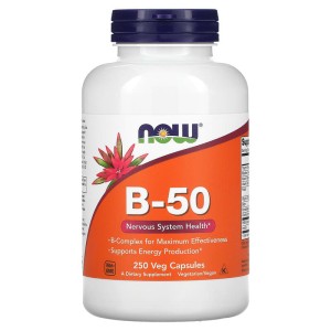 Vitamin B-50 250 веге капсули | Now Foods