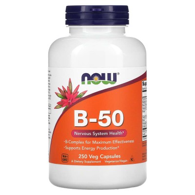 Vitamin B-50 250 веге капсули | Now Foods