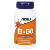 Витамин B-50 50 мг 100 таблетки | Now Foods