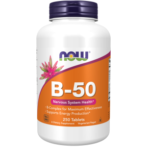 Витамин B-50 50 мг 250 таблетки | Now Foods