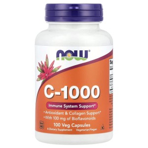 Vitamin C-1000 with Bioflavonoids 100 веге капсули | Now Foods
