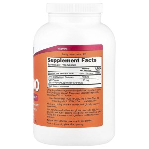 Vitamin C-1000 with Bioflavonoids 500 веге капсули | Now Foods