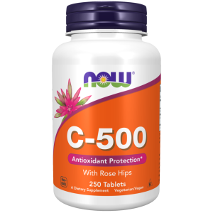 Витамин C-500 мг с Шипка 250 таблетки | Now Foods