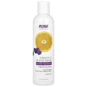 Vitamin C & Acai Berry Purifying Toner 237 мл | Now Foods
