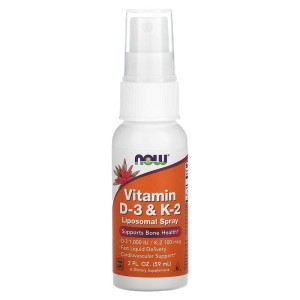 Vitamin D-3 & K-2 Liposomal Spray 59 мл | Now Foods