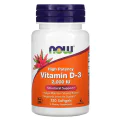 Vitamin D-3 2000 IU 120 дражета | Now Foods Играе роля в имунната система и мускулната функция на организма Важен за нормалното деление на клетките Помага за поддържане на нормални кости и зъби Допринася з Vitamin D-3 2000 IU 120 дражета | Now Foods Играе