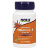 Vitamin D-3 5000 IU Дъвчащи (Мента) 120 дражета | Now Foods