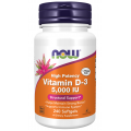 Витамин Д (D3) 5000 IU 240 дражета | Now Foods