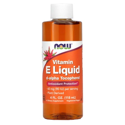 Vitamin E Liquid d-alpha Tocopherol 118 мл | Now Foods