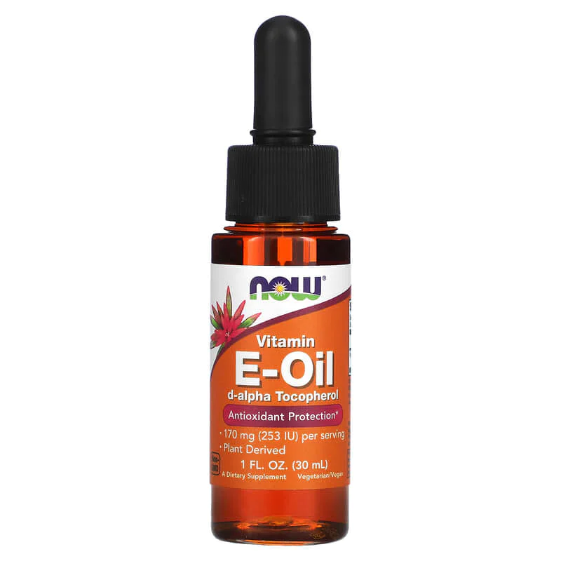 NOW Foods Vitamin E-Oil Liquid | d-alpha Tocopherol 30 мл NOW Foods Vitamin E-Oil Liquid | d-alpha Tocopherol 30 мл