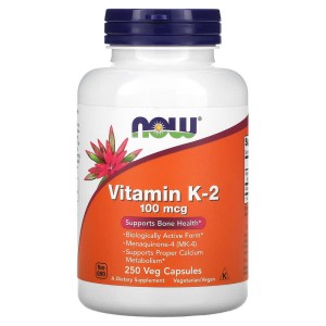Витамин К-2 100 мкг 250 веге капсули | Now Foods