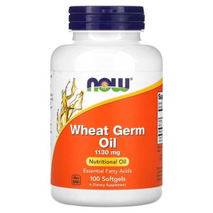 Wheat Germ Oil 1130 мг 100 гел-капсули | Now Foods