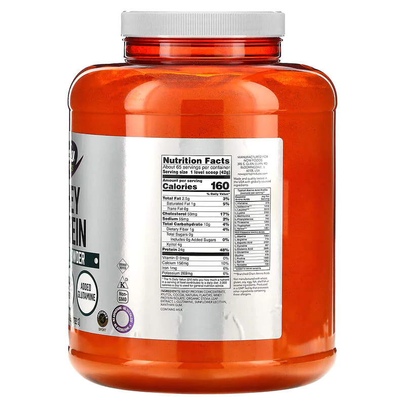 Whey Protein 2722 гр | Now Foods Whey Protein 2722 гр | Now Foods