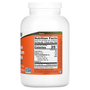 Whole Psyllium Husks 340 гр | Now Foods