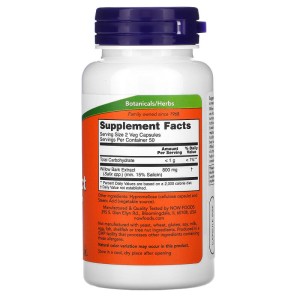 Willow Bark Extract 400 мг 100 веге капсули | Now Foods