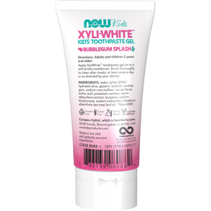 XyliWhite Kid's Toothpaste Gel Bubblegum Splash 85 гр | Now Foods