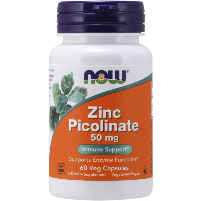 Цинк Пиколинат Zinc Picolinate 50 мг 60 капсули | Now Foods