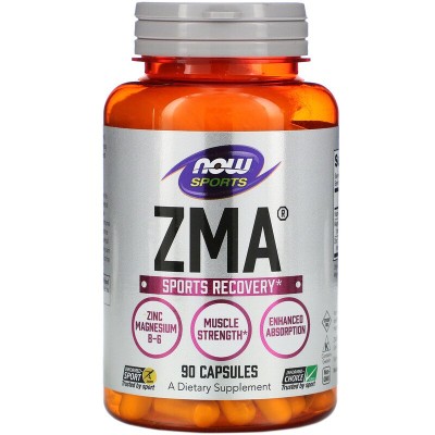ZMA 800 мг 90/180 капсули | Now Foods Регенерира мускулната тъкан Зарежда отганизма с важните минерали цинк и магнезий ZMA на капсули зарежда организма с Витамин Б-6 Повишава енергията Какво ZMA 800 мг 90/180 капсули | Now Foods Регенерира мускулната тъка