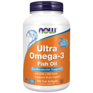 Ultra Omega 3 Fish Gelatin Softgels - 180 Гел капсули