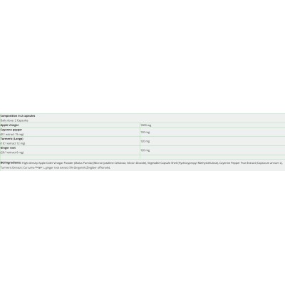 Apple Cider Vinegar Complex+ 1000 mg - 180 капсули | NutraVita
