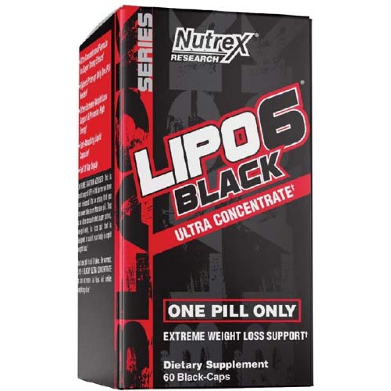 Lipo 6 Black Ultra Concentrate 60 капсули | Nutrex
