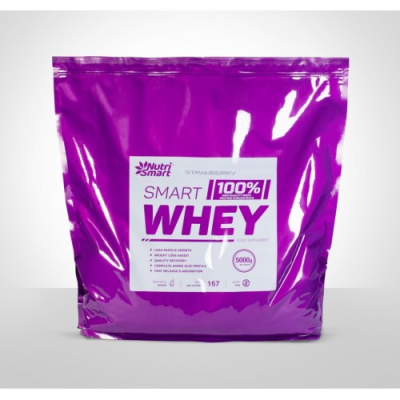 100% Whey Protein Concentrate 5000 гр | Nutri Smart Улеснява растежа на чиста мускулна маса За по-качествено възстановяване Предпазва мускулната тъкан от разпад Може да се използва преди и след тренировка 100% Whey Protein Concentrate 5000 гр | Nutri Smar