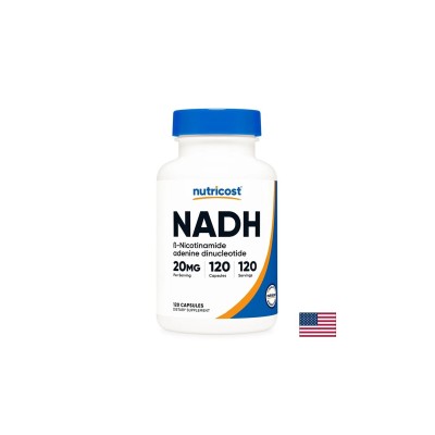 NADH (β-никотинамид аденин динуклеотид) – Фокус и умствена енергия, 20 mg, 120 капсули