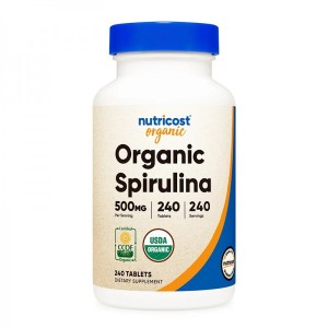 Organic Spirulina 500 мг 240 таблетки | Nutricost