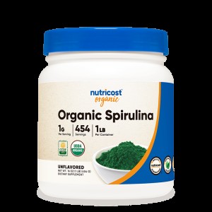 Organic Spirulina Powder 454 гр | Nutricost