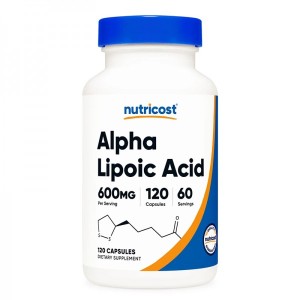 Alpha Lipoic Acid 600 мг 120 капсули | Nutricost