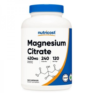 Magnesium Citrate 420 мг 240 капсули | Nutricost Magnesium Citrate 420 мг 240 капсули | Nutricost